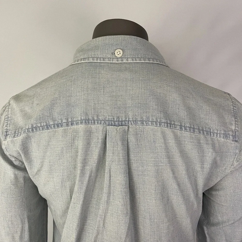 J. Crew Shirt Dress Women’s S Light Blue Cotton Denim Button Up - Picture 6 of 9